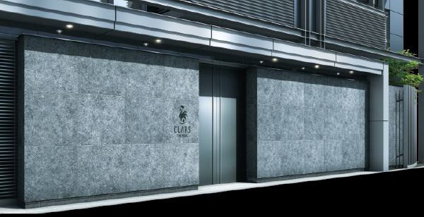 Shared facilities.  [ENTRANCE] Spread to the other side of the door, Stage of excellence. Volupte taste the ultra-urban life. (Rendering)