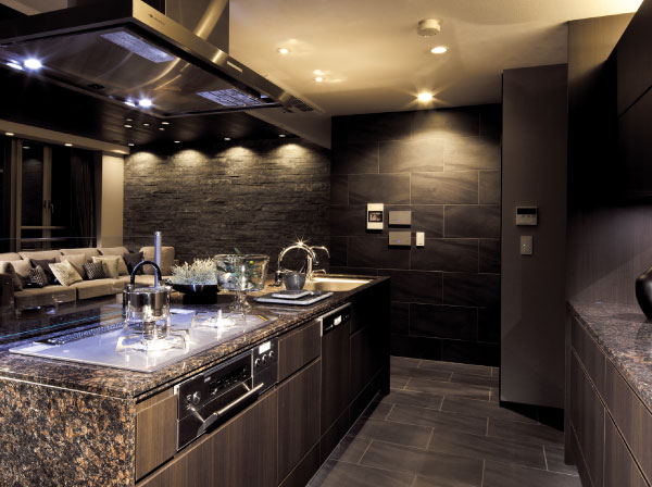 Kitchen.  [System kitchen of the specification that was also excellent functional, yet design] Kitchen of the specification to achieve the airy kitchen work. Introducing the advanced equipment that the comfort can feel every time you use, And support to smooth the action to clean up from the cooking.