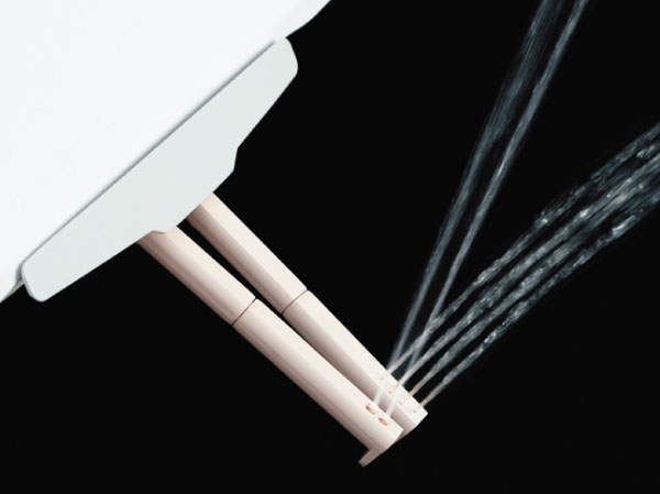 Toilet.  [Ladies nozzle] Adopt a "ladies nozzle" cleaning nozzle are two of. To use a different women-only nozzle and buttocks in the bidet, Specification friendly woman. (Same specifications)