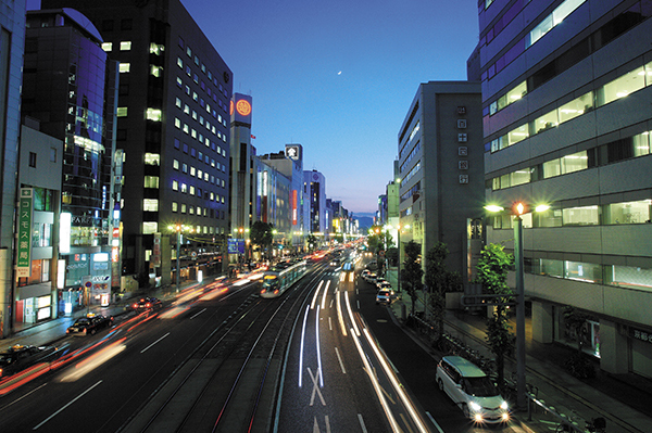 To Hatchobori neighborhood about 700m (9-minute walk)