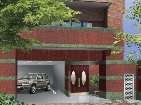 Shared facilities.  [entrance] Wing apartment is used at the museum, etc., It has adopted the elegant and ornate European-style on the whole surface. (Rendering)