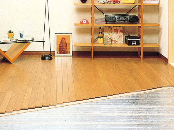 Features of the building.  [Gas hot water floor heating system] Adopt an ideal heating system of Zukansokunetsu. Since the warm up the room in the far infrared effect from the floor surface, Warm to the core of the body