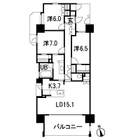 Floor: 3LDK, occupied area: 91 sq m, Price: TBD