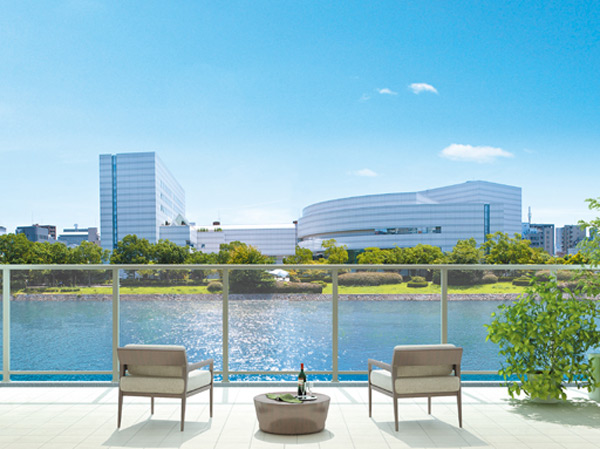  ※ View photos taken local third floor from the corresponding in October 2012 and, In fact a somewhat different in those obtained by combining the balcony Rendering that caused draw based on the drawings.