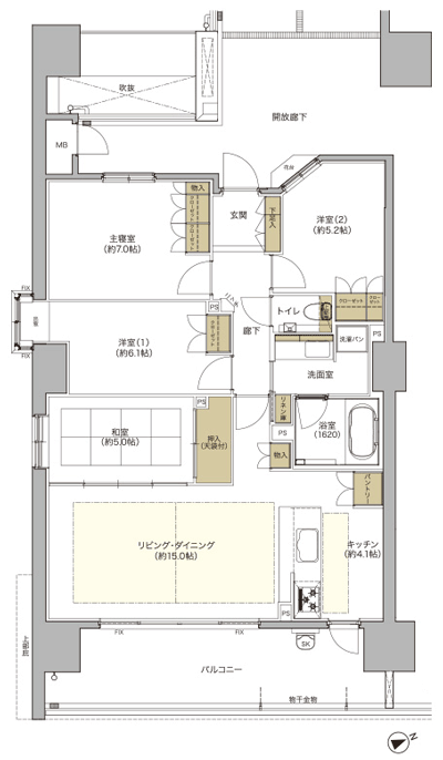 Floor: 4LDK, occupied area: 92.47 sq m, Price: 43.2 million yen ・ 47,100,000 yen