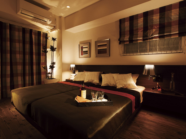 Room and equipment. It is wrapped in natural taste up to luxury, Space peace. (Model Room E type / bedroom)