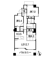 Floor: 2LDK + S (3 ~ 8 floor), 3LDK (9 floor), the occupied area: 78 sq m, Price: 42,300,000 yen ・ 44,700,000 yen