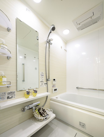 Bathing-wash room.  [bathroom] Advanced technology and design fusion. To produce a high-quality relaxation.