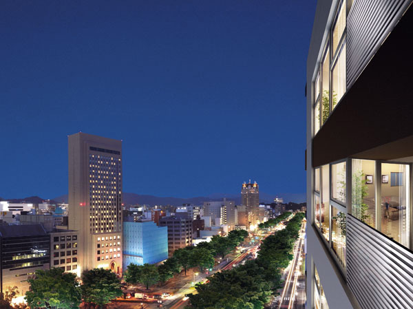 Buildings and facilities. 3 House on one floor (second floor one House) the layout. While realizing excellent livability by the all types on the corner dwelling unit, It has become a dwelling with an emphasis on privacy. (To view photos of the March 2012 shooting from the local 14th floor equivalent, In fact a somewhat different the Rendering in what was CG synthesis. )