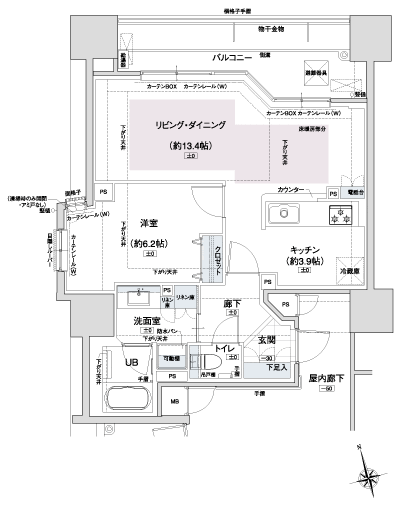 Floor: 1LDK, occupied area: 55.06 sq m, Price: 27,060,000 yen