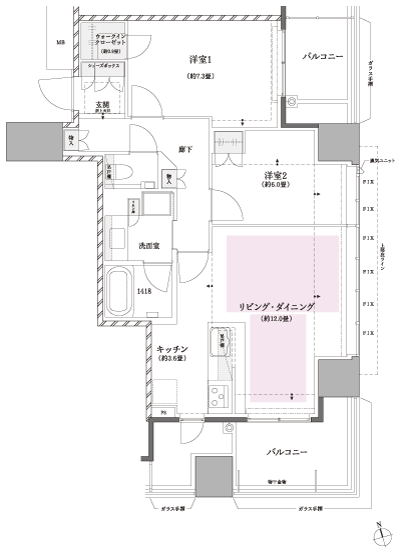 Floor: 2LDK + WIC, the occupied area: 66.82 sq m, Price: TBD