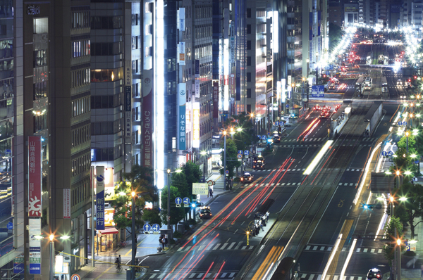 Aioi Street (overlooking the west from Hatchobori intersection) (about 280m / 4-minute walk)
