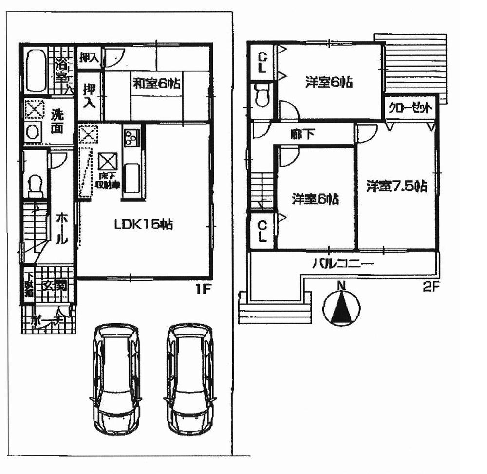 Floor plan. 23.8 million yen, 4LDK, Land area 116.22 sq m , Building area 94.77 sq m