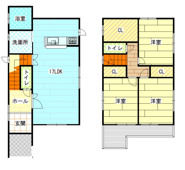 Floor plan. 20,700,000 yen, 3LDK, Land area 100.75 sq m , Building area 88.95 sq m