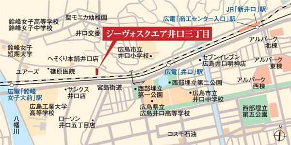 Local guide map.  ※ Near the guide map