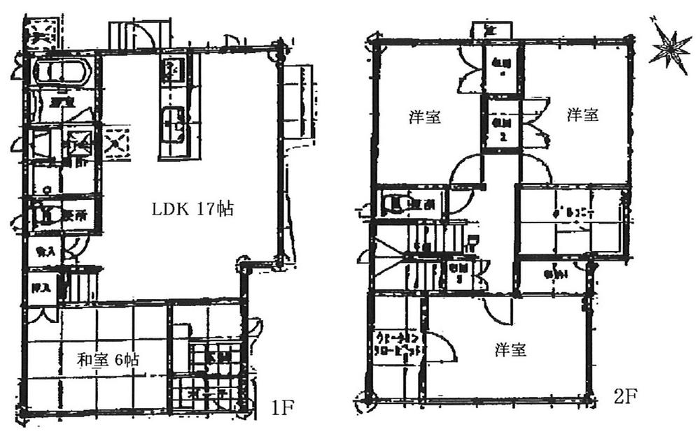 Floor plan. 31,800,000 yen, 4LDK, Land area 128.8 sq m , Building area 107.64 sq m