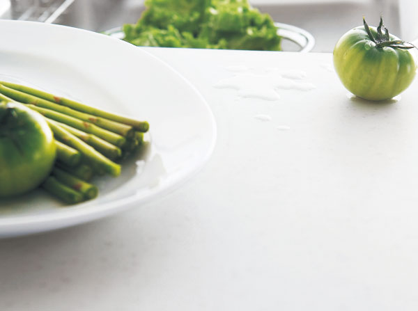 Kitchen. Artificial marble counter