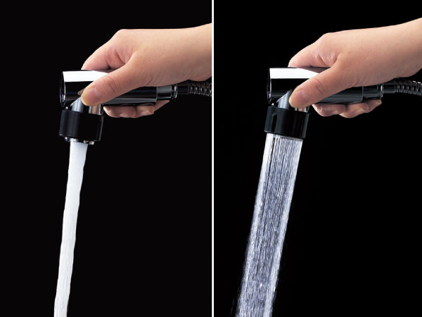 Bathing-wash room. Lift-type single-lever shower mixing faucet