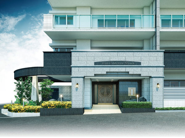 Shared facilities.  [Entrance Rendering] You are invited to the green, Dignity Entrance. Entertain fun and the day-to-day, Shared space of enhancement.