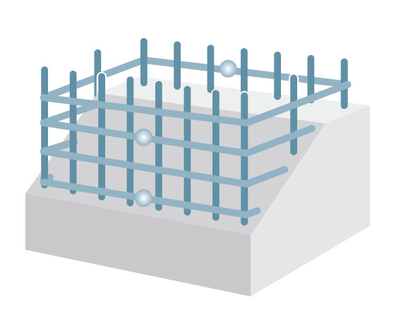 Building structure.  [Welding closed hoop] The band muscle of the pillars, Adopt a welding closed hoop that was welded in advance at the factory. Compared with the company's traditional method to hook shape by bending rebar, You can realize a highly earthquake-resistant pillar.  ※ Except part (conceptual diagram)