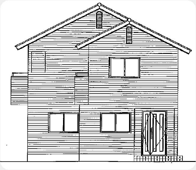 Rendering (appearance). Northeast elevational view