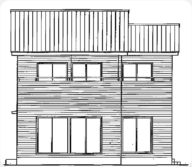 Rendering (appearance). Southeast elevational view