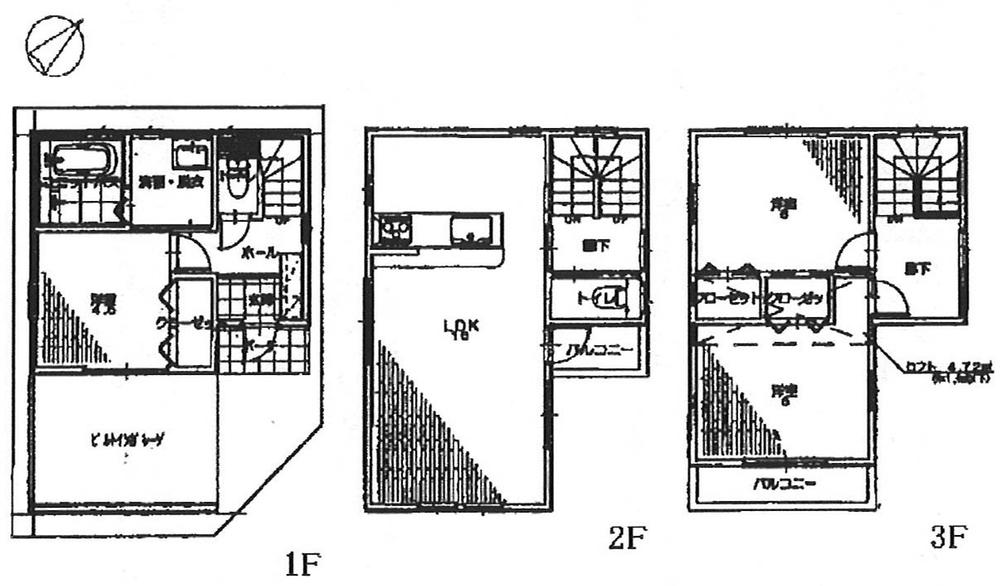 Floor plan. 28,300,000 yen, 3LDK, Land area 47.17 sq m , Building area 91.89 sq m