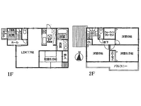 Floor plan. 24,800,000 yen, 4LDK, Land area 170 sq m , Building area 98.41 sq m ※ Floor plan current state priority