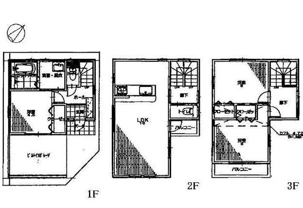 Floor plan. 27,900,000 yen, 3LDK, Land area 47.17 sq m , Since the building area 91.89 sq m loft also is housed plenty