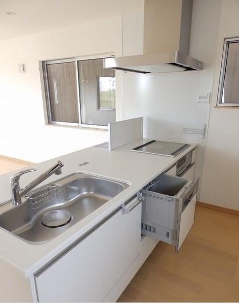 Kitchen. Dishwasher with a system Kitchen