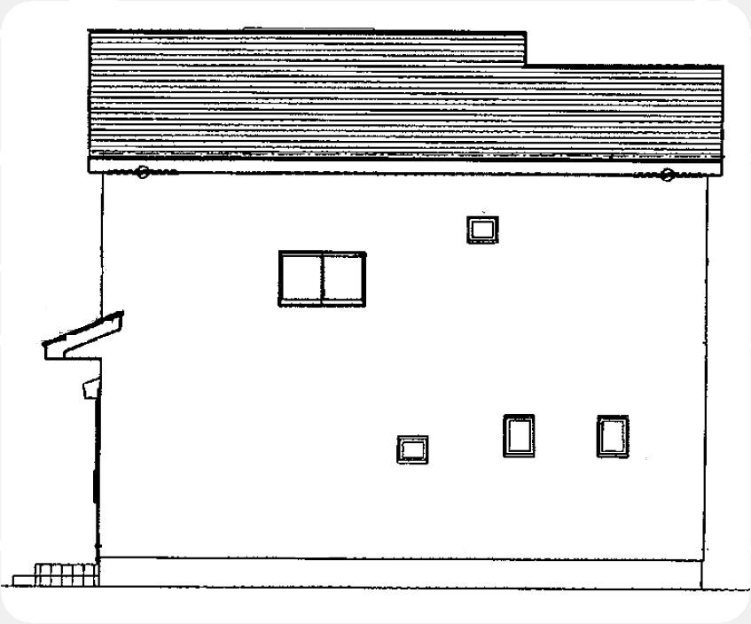 Rendering (appearance). North side elevational view