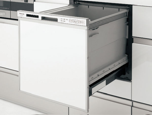 Kitchen.  [Dishwasher] Equipped with a door panel type full open type. Switches are also easy to see, Easy-to-use dishwasher.