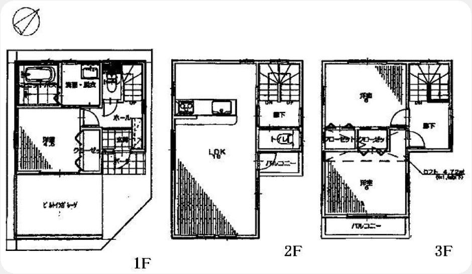 Floor plan. 28,300,000 yen, 3LDK, Land area 47.17 sq m , Building area 91.89 sq m