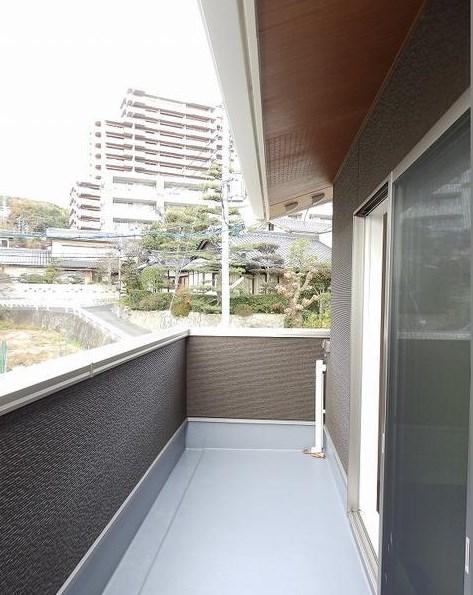 Balcony. Bright balcony