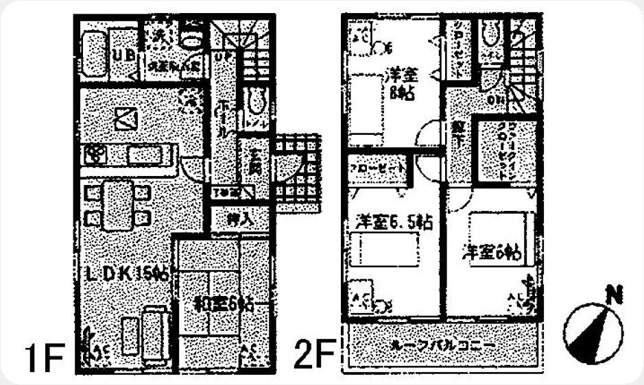 Floor plan. 30,800,000 yen, 4LDK, Land area 147.92 sq m , Building area 96.89 sq m