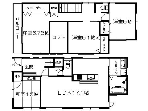 Floor plan. 25,800,000 yen, 4LDK, Land area 115.42 sq m , Building area 100.6 sq m ※ Floor Plan current state priority
