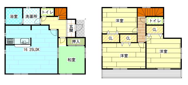 Floor plan. 31,900,000 yen, 4LDK, Land area 126.04 sq m , Building area 98.14 sq m