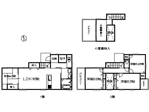 Floor plan. 30,300,000 yen, 4LDK, Land area 105.16 sq m , Building area 99.36 sq m ※ Floor Plan current state priority