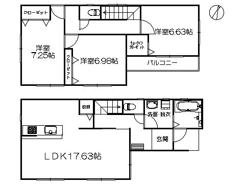 Floor plan. 23.8 million yen, 3LDK, Land area 91.22 sq m , Building area 94.83 sq m ※ Floor Plan current state priority