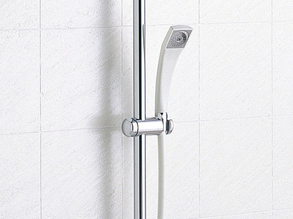 Bathing-wash room. Sliding shower hook