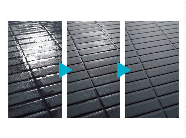 Bathing-wash room. Flagstone floor