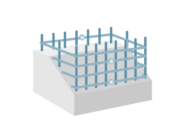 Building structure.  [Welding closed hoop] The band muscle of the pillars, It was welded in advance at the factory, Adopt a welding closed hoop. Compared with the conventional method that the hook shape by bending the reinforcing bars, You can realize a highly earthquake-resistant pillar.   ※ Except for some