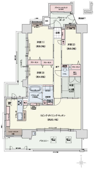 Floor: 4LDK, occupied area: 91.44 sq m, Price: 26,980,000 yen ~ 28,980,000 yen