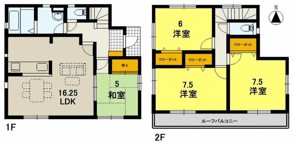 Floor plan. 31,900,000 yen, 4LDK, Land area 126.05 sq m , Building area 98.14 sq m