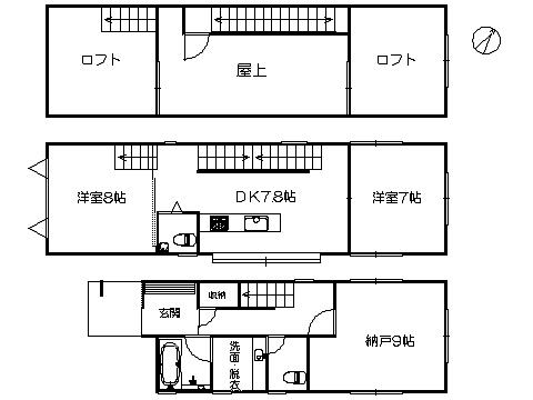Floor plan. 27,900,000 yen, 2DK+S, Land area 79.98 sq m , Building area 98.54 sq m   ※ Floor Plan current state priority