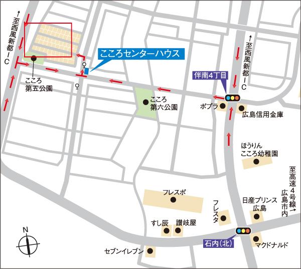 Local guide map.  ※ Near the guide map