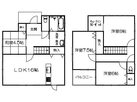 Floor plan. 29.5 million yen, 4LDK, Land area 305.97 sq m , Building area 105.16 sq m ※ Floor Plan current state priority