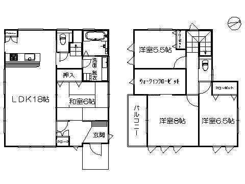Floor plan. 31.5 million yen, 4LDK, Land area 126.2 sq m , Building area 108.75 sq m   ※ Floor plan current state priority
