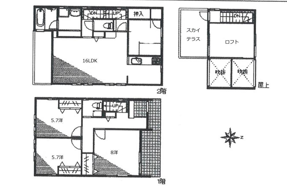 Floor plan. 30,900,000 yen, 4LDK, Land area 103.66 sq m , Building area 106.72 sq m