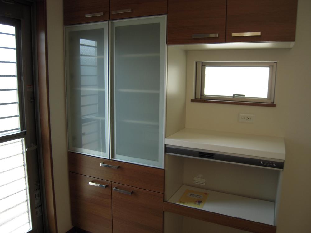 Kitchen. Also installation cupboard